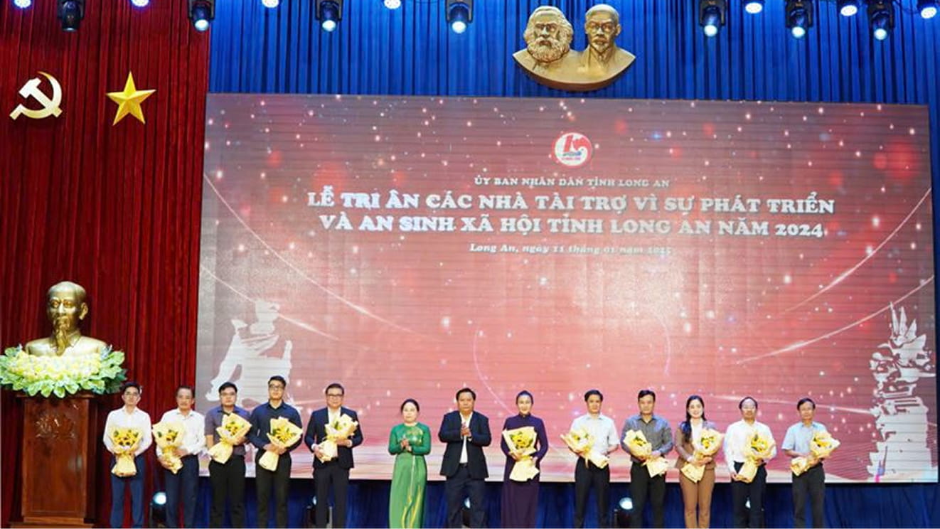Lễ tri ân các nhà tài trợ vì sự phát triển và an sinh xã hội ngày 11/01/2025