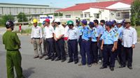Tập huấn phòng cháy chữa cháy tại khu công nghiệp Phú An Thạnh